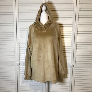 Member’s Mark Beige Plush Hoodie Long Sleeve Sweatshirt XL